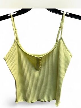 American Eagle Outfitters Yellow/Green Cropped Tank